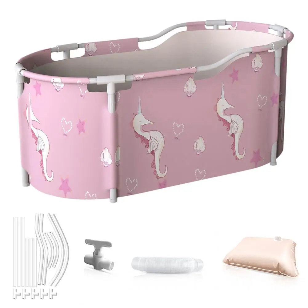 

cm Foldable Bathtub Waterproof Portable Tub Bath Barrel For Adult Children feasible