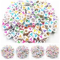 6mm 26 letter square acrylic beads diy for jewelry making wholesale necklace bracelet pendant dropshipping