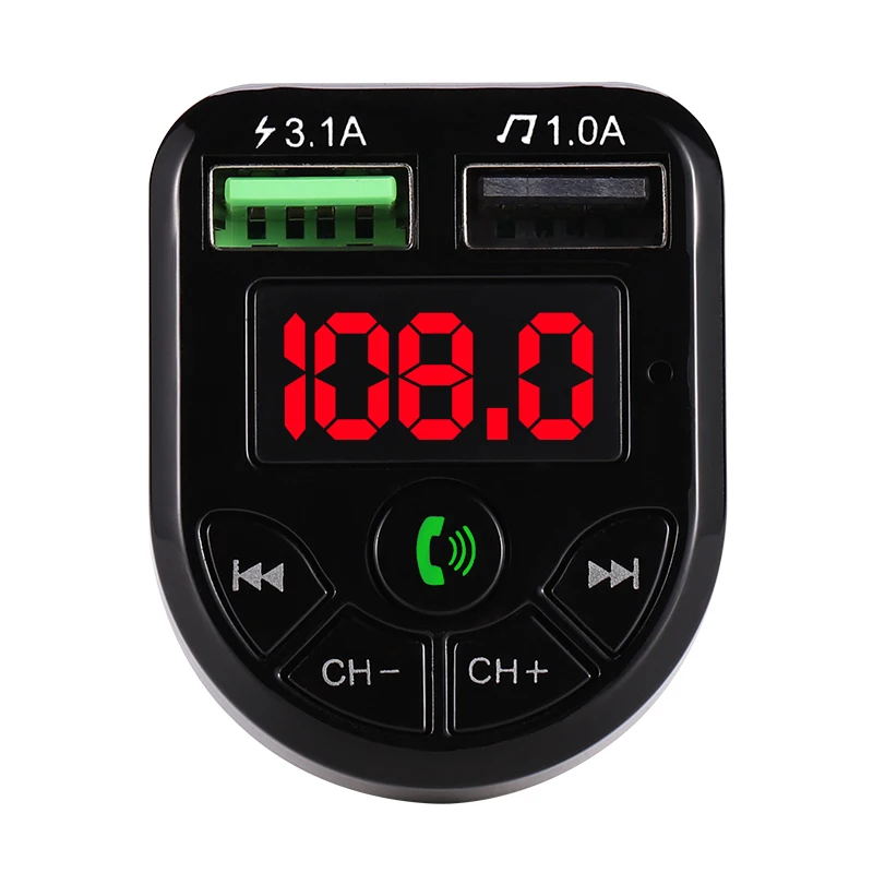 FM трансмиттер автомобильный Bluetooth 5 0 А USB MP3|MP3-плеер для авто| |