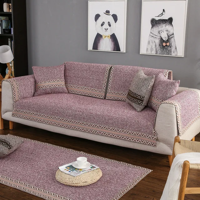 Нескользящий чехол для дивана накидка в Европейском стиле 6 цветов украшения