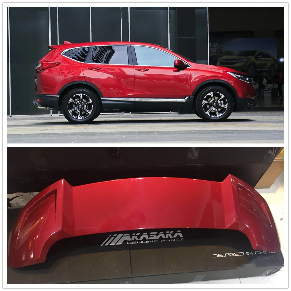 AKASAKA ABS спойлер заднего багажника крыла губ для Хонда сrv CR V 2017 2018 2019 красный