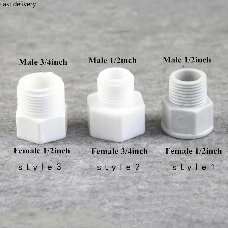 

Male thread Reducing Pipe coupling Garden landscape aquarium tank connector 1 Pcs