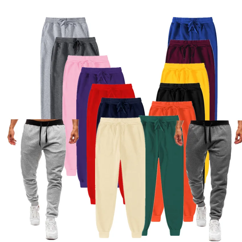 

Зимние мужские флисовые брюки, Новое поступление, повседневные мужские спортивные брюки из полиэстера, модные однотонные высококачественн...