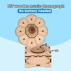 DIY игрушки ручной работы, 3D деревянная головоломка, игра-фонограф, музыкальная шкатулка в сборе, популярный подарок для детей, взрослых, Рождество, день рождения