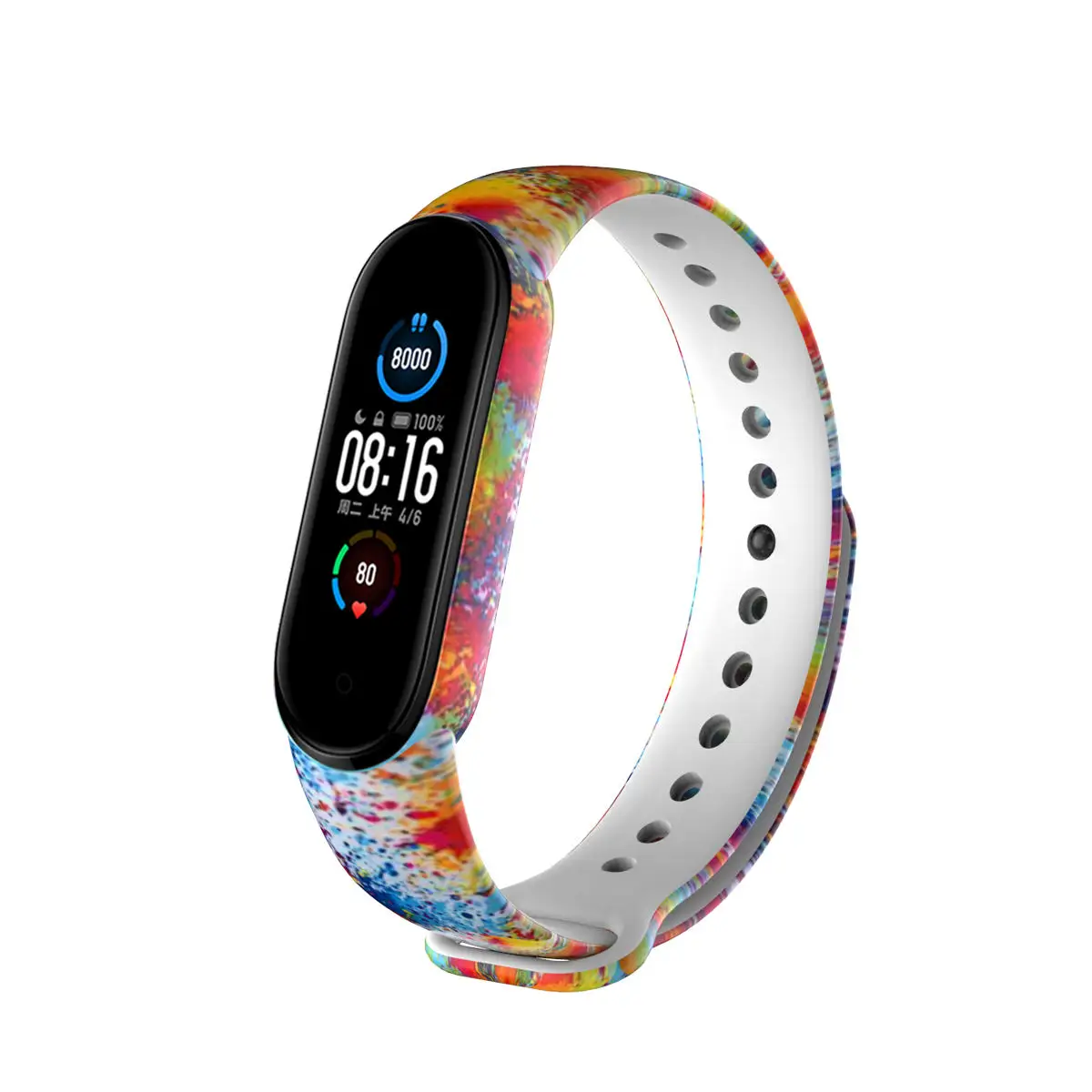 Ремешок для Mi band 5 спортивный мягкий силиконовый ремешок браслет смарт-часов Xiaomi