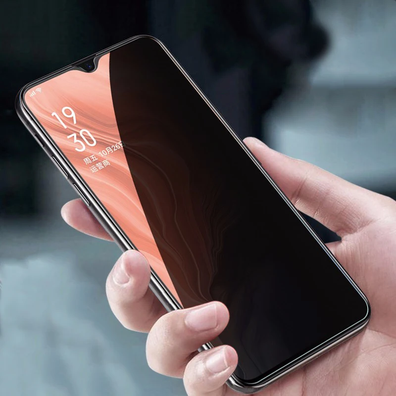 Антишпионский синий светильник, закаленное стекло для OPPO Reno Z, защита для экрана, для OPPO Reno, 6,4 дюймов, Антибликовая пленка, полное покрытие