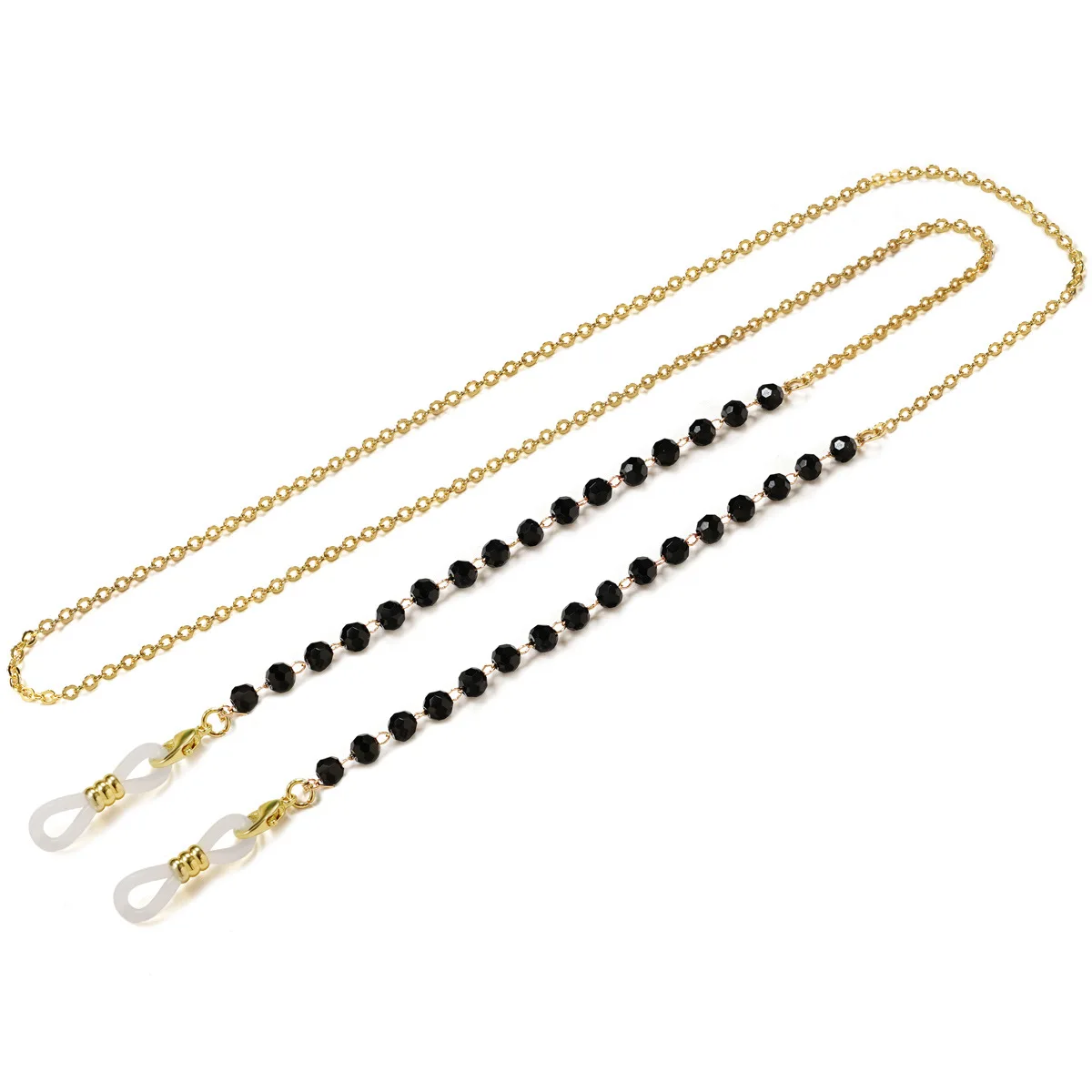 

2021 New Fashion Bohemian Acrylic Crystal Sunglasses Chain Mask Lanyard Mask Holder Glass Chain Necklace Jewelry for Women Men