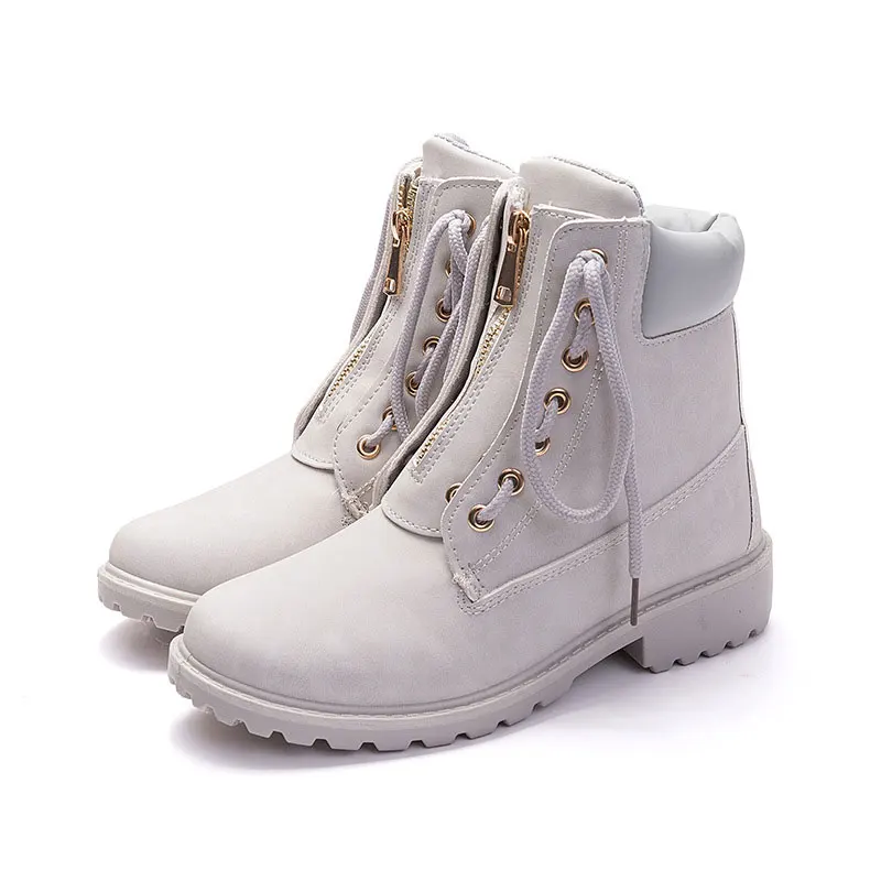 Light Grey2 Женские ботинки; коллекция года; Лидер продаж; модная зимняя обувь; женские ботильоны с круглым носком; женские теплые бархатные зимние ботинки; женская обувь - Цвет: Light Grey2