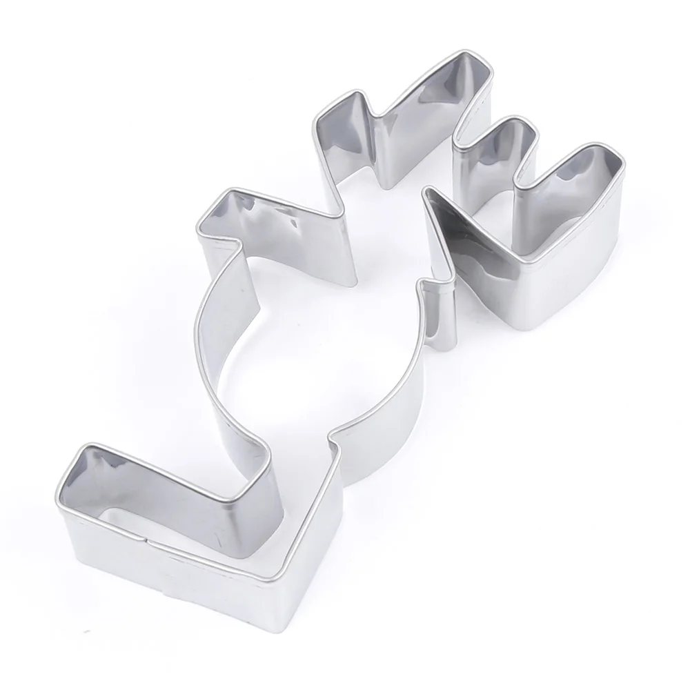 1 шт. форма для печенья в форме сердца из нержавеющей стали с надписью Love выпечки