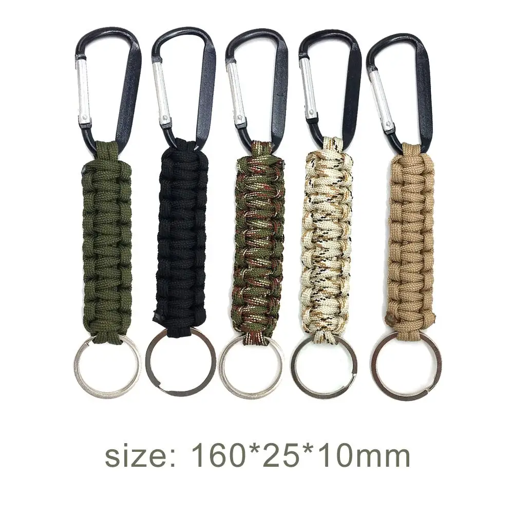 

Outdoor Umbrella Rope Climbing Buckles Seven Core Umbrella Rope Woven Key Chain Climbing Accessories Random Color