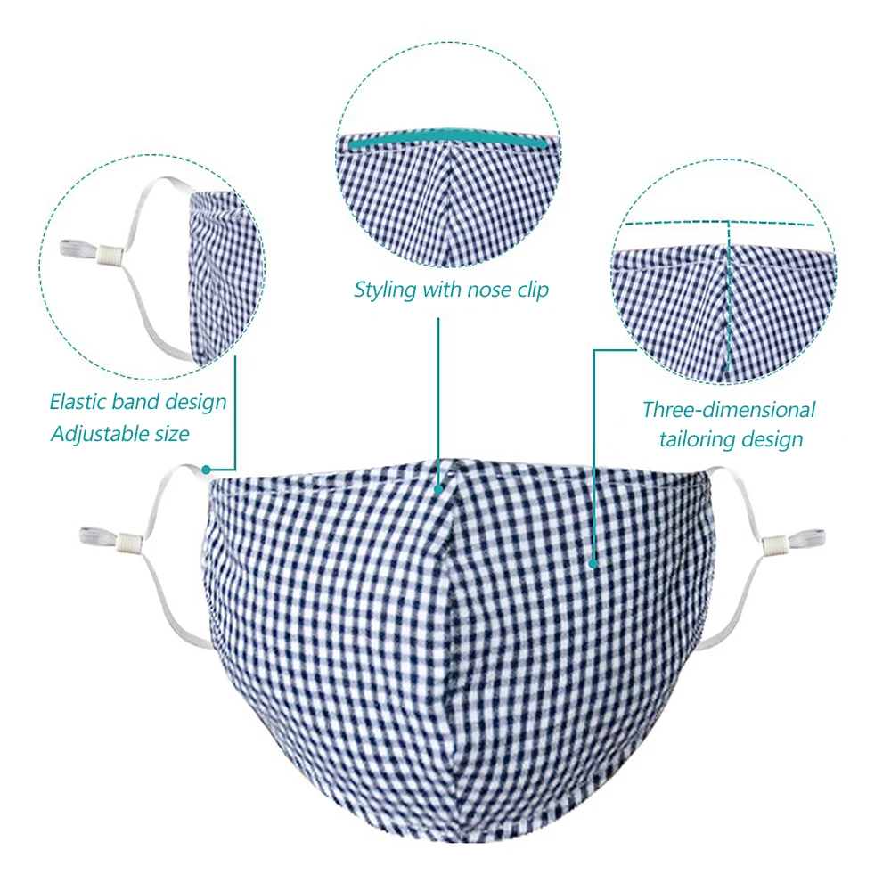 1 шт. многоцветная хлопковая маска для рта PM2.5 черная защиты от пыли фильтр с