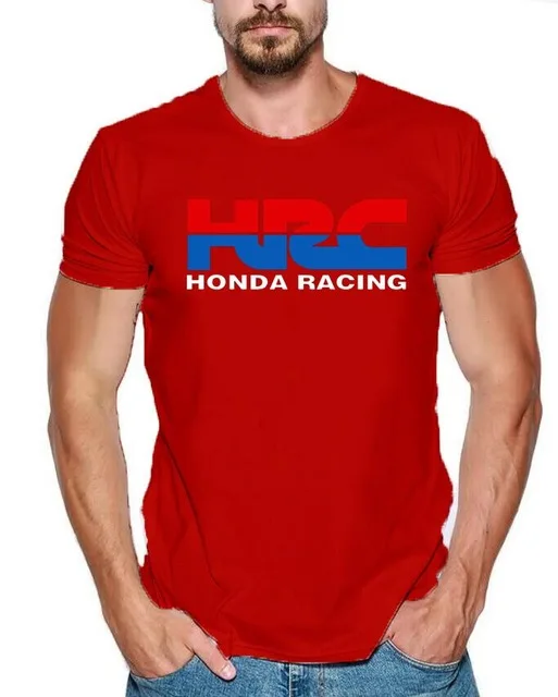 2019 Мужская футболка с принтом HRC Racing Модифицированная летняя коротким рукавом