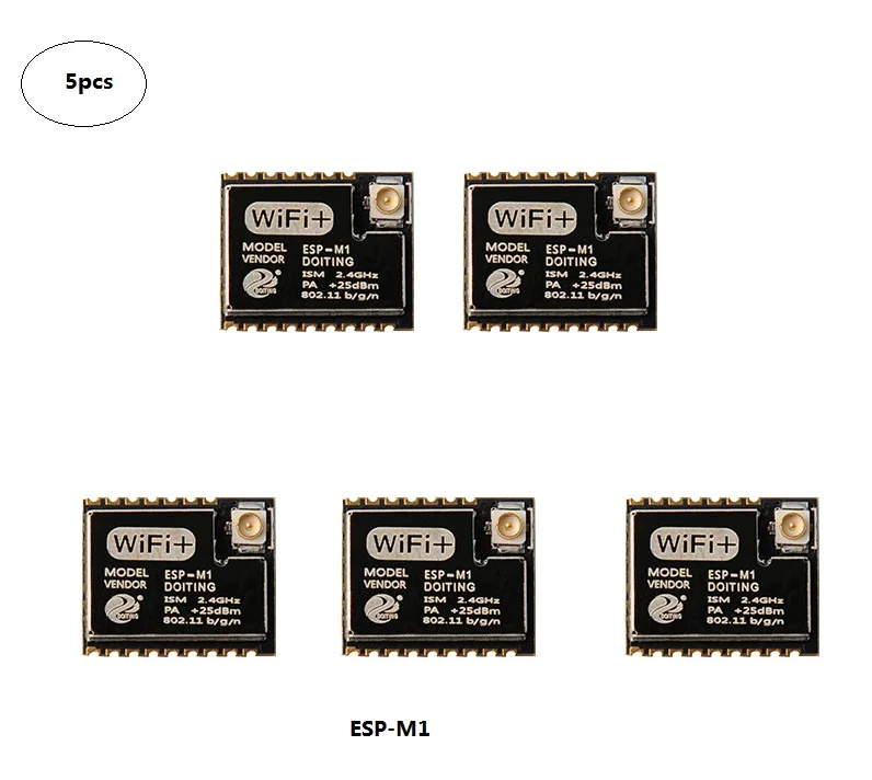 5 шт./упак. ESP M1 Беспроводной модуль Wi Fi ESP8285 совместим с ESP8266/FCC/CE/ul/Сертификация