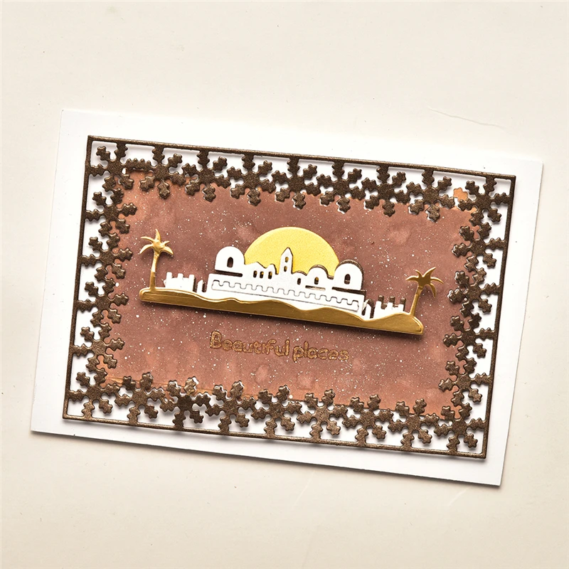 InLoveArts штампы для церкви формы дома деревянные металлические новинка 2019