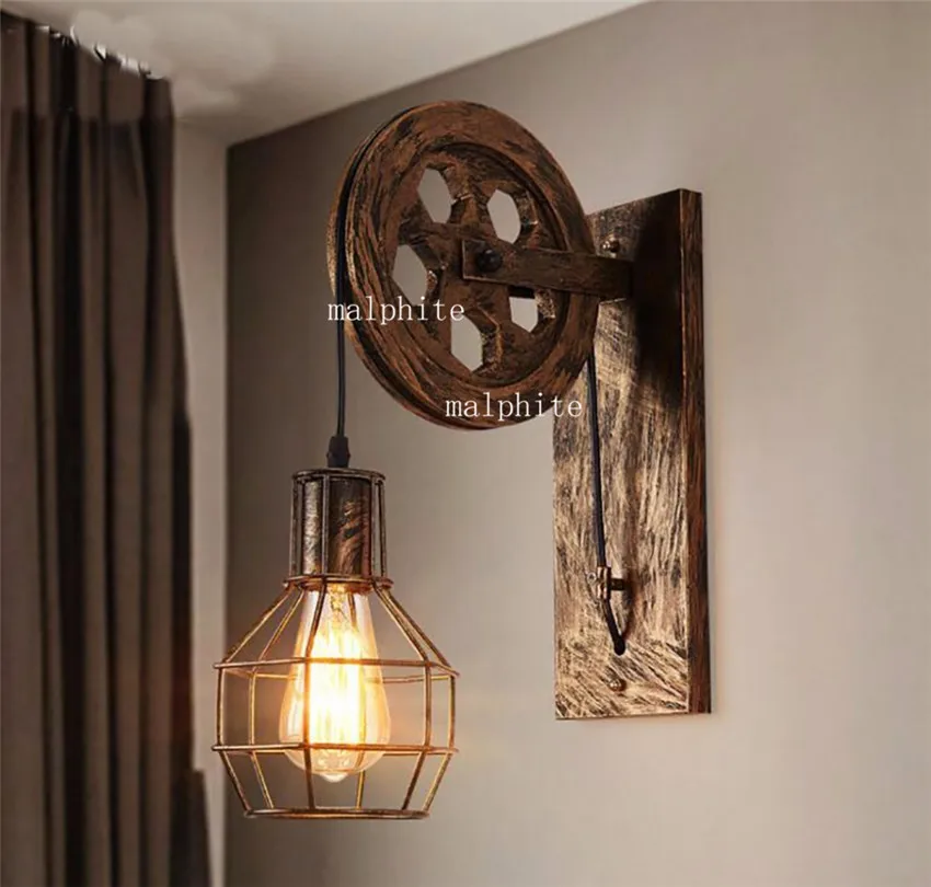 Настенный ретро светильник Американский промышленный светодиодный настенный