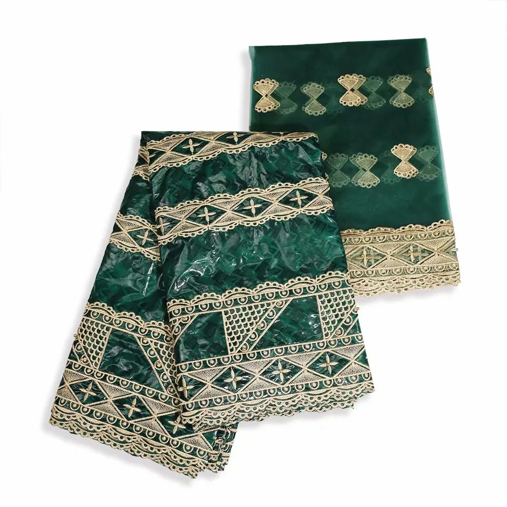 Африканская мода хорошие запахи конструкции бассейна кружева Базен парча ткани