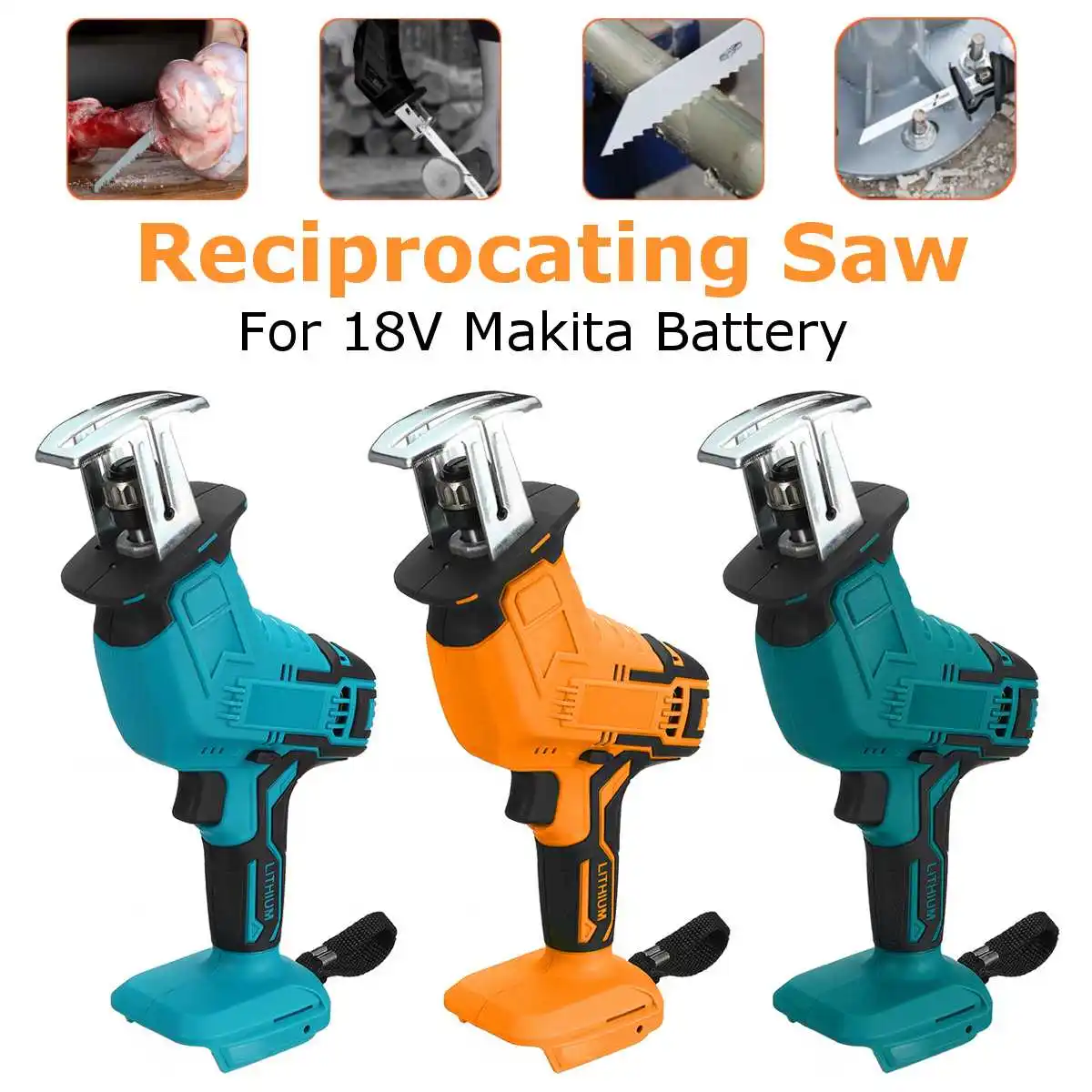 

18V Wood Cutting Portable Cordless Chainsaw Wood Cutting Machine Without Battery For Makita Chainsaw Without Battery