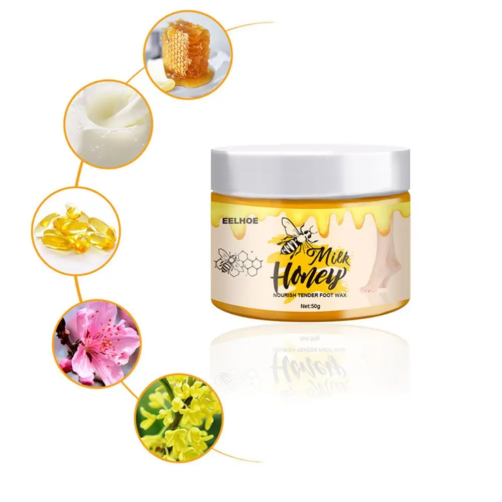Milk honey foot wax exfoliating dead skin and calluses tender feet foot exfoliating foot mask foot care
