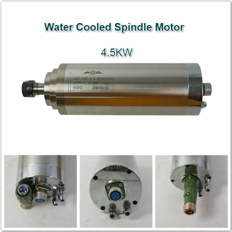 

Двигатель шпинделя с водяным охлаждением Changsheng, 100 кВт, 220 мм, ER20, 380 В, 24000 об/мин, для гравировального фрезерного станка, для резьбы по дереву