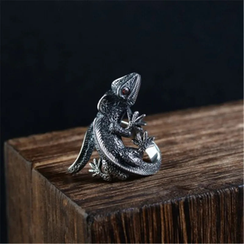 Hot Adjustable Lizard Ring Cabrite Gecko Chameleon Anole Jewelry Free Size gift idea free ship Gifts | Украшения и аксессуары