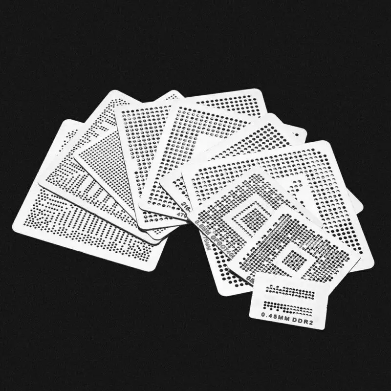 

Шаблоны BGA из нержавеющей стали, Паяльные шарики, оборудование для переделки 130 шт.