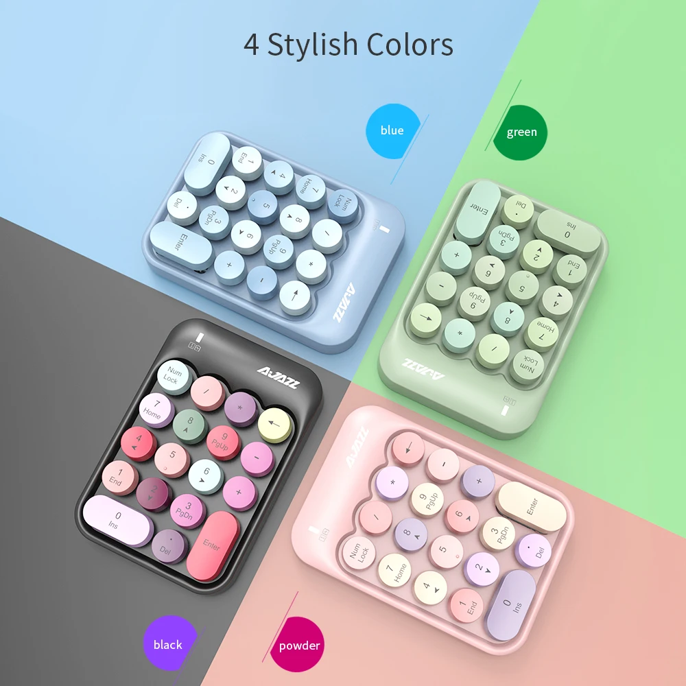 

MOFII Wireless Office Numeric Keyboard 2.4G Mini Cashier Small Numeric Keyboard Financial Accounting Teller Keyboard-Pink