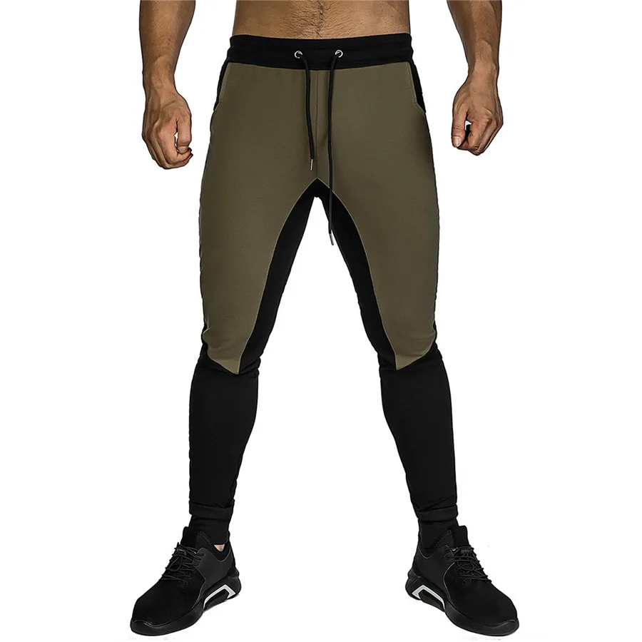 Army Green Новинка, штаны для бега, мужские колготки, гимнастические спортивные брюки, для фитнеса, для бега, спортивные штаны, тренировочные брюки, Rashgard - Цвет: Army Green