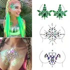 Блестящие бриллиантовые временные тату-наклейки для вечерние