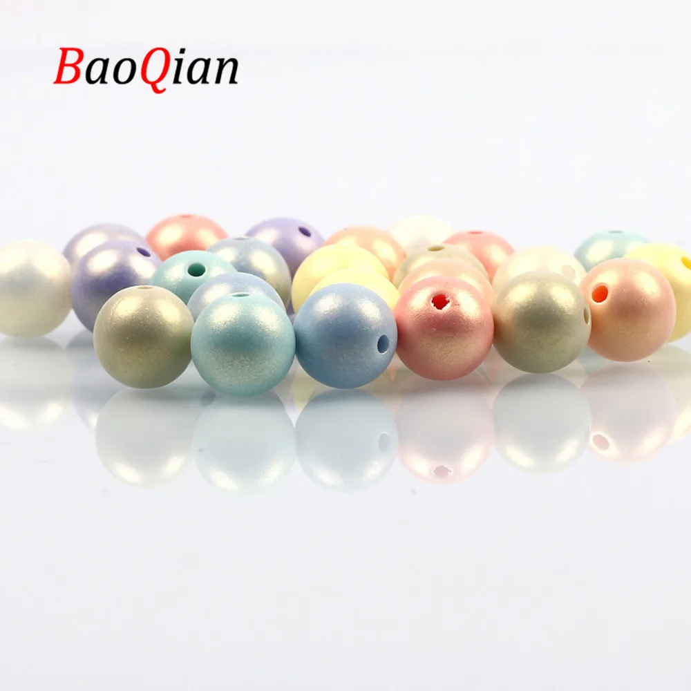 Круглые акриловые бусины-разделители 6-16 мм карамельных цветов можно