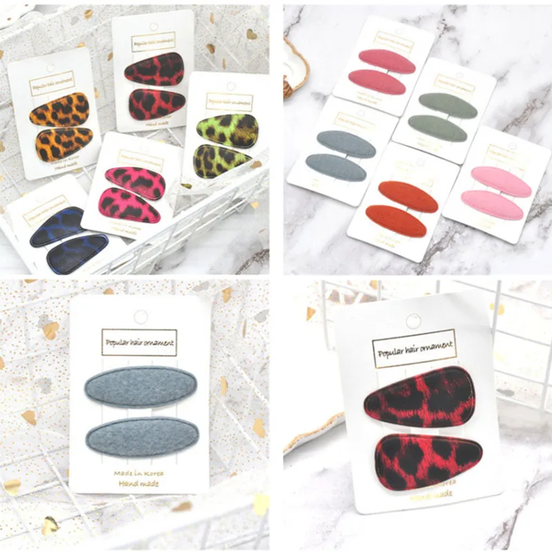 Заколка для волос с леопардовой текстурой 10 цветов|Аксессуары девочек| |