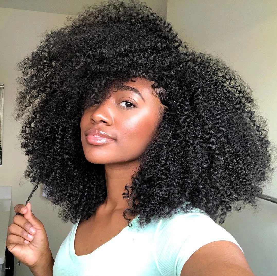 

Afro Kinky Curly 1/3 Bundles Brazilian Hair Weave Virgin Bundles Super Double Drawn Human Hair Extensions 3B 3C Weft Cara