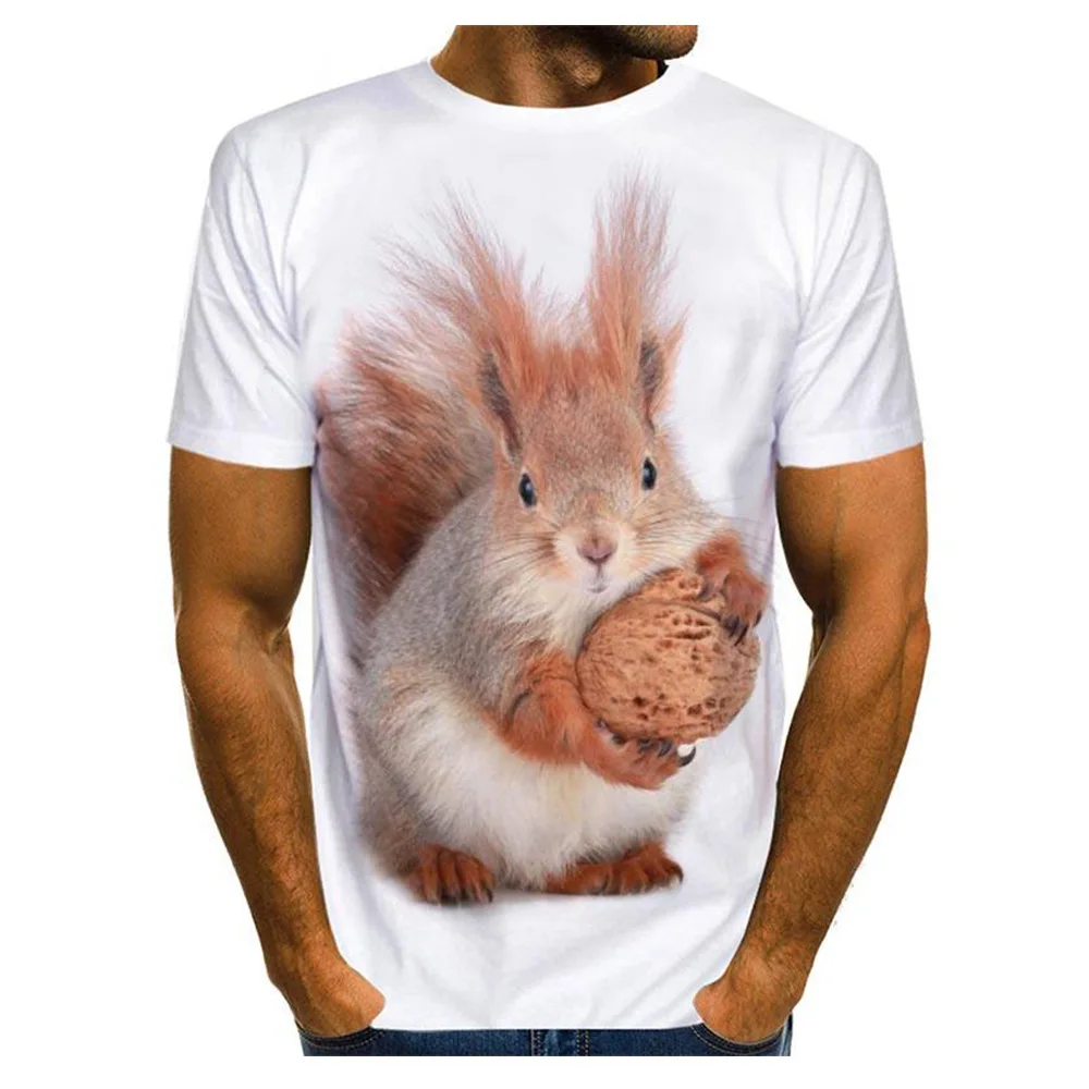 Футболка мужская с круглым вырезом модная повседневная тенниска оверсайз 3D