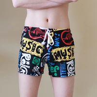 men beach board shorts summer swimming trunks male swimwear quick dry breathable loose print elastic casual shorts