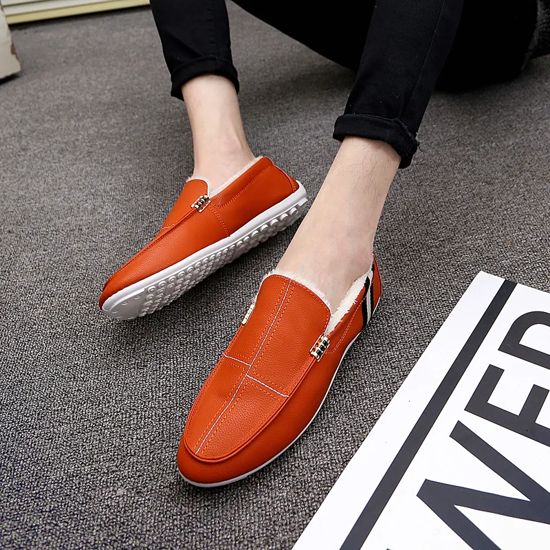 Мужская кожаная обувь Сезон Зима Ltalian на мягкой подошве Zapatos de cuero los hombres