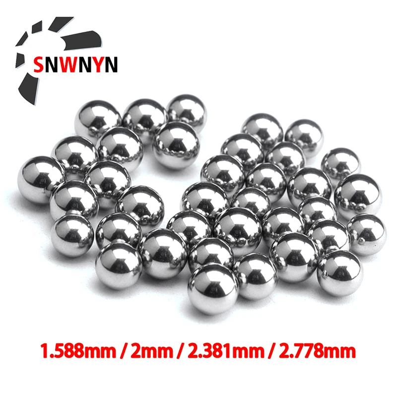 

1.588/2/2.381/2.778mm Bearing Ball GCR15 High Precision 100PCS Solid Ball Suitablefor MGN7/9/12/15 Linear Guides Carriage Slider