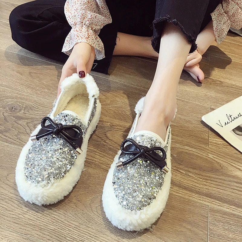 Женские балетки на плоской подошве с бантом сезон осень 2019 роскошные женские