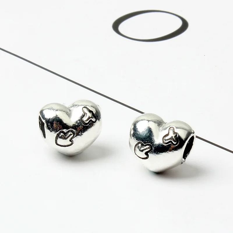 Neastamor Love Series Openwor Charm Bead Silver Plated Fit Original Charms Bracelet For Women DIY Jewelry Gift | Украшения и