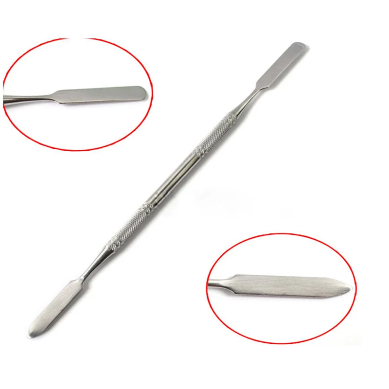 

1pc 16.7cm Stainless Steel Mixing Spatula Manicure Dental Rod Tool Nail Art Espatula Maquiagem Nail Spatula Make Up