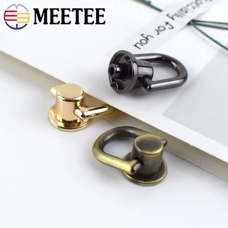 10 шт. d-образная сумка с ручками цепной крюк боковой зажим винт для ногтей