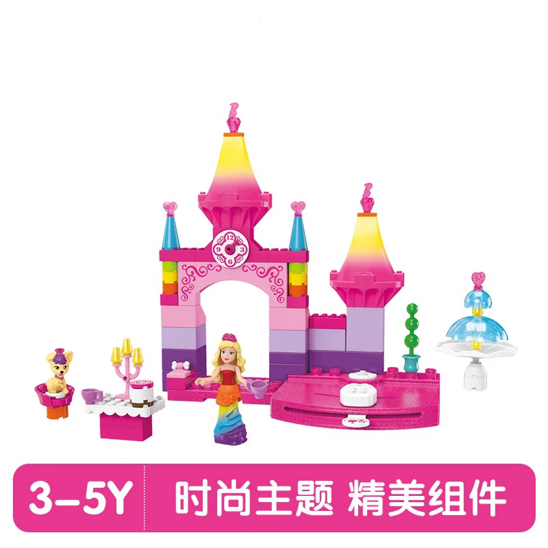 Оригинальный миниатюрный кукольный домик Барби мега-блок модные куклы игрушки