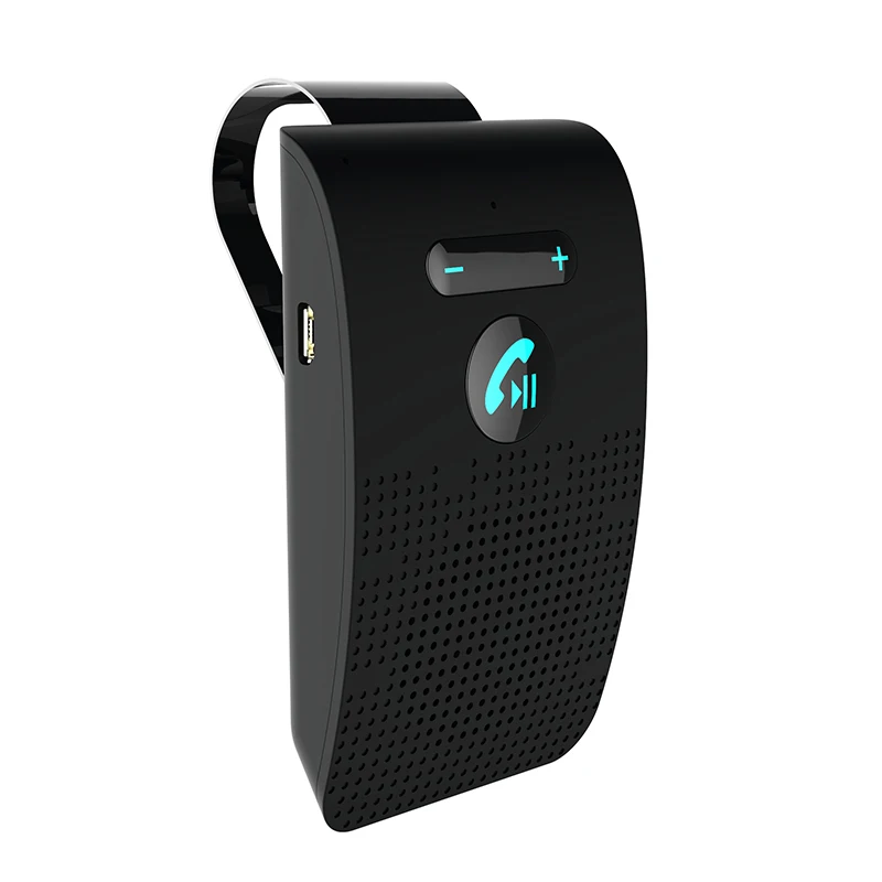 Беспроводной автомобильный Bluetooth 5,0 Bluetooth устройство громкой связи автомобильный комплект голосовой трансляции солнцезащитный козырек Динамик Приемник простота в эксплуатации