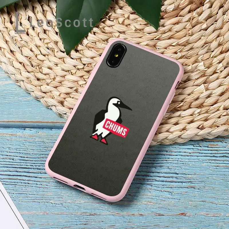 

color fashion cute CHUMS sport Phone Case Candy Color for iPhone 11 12 mini pro XS MAX 8 7 6 6S Plus X 5S SE 2020 XR