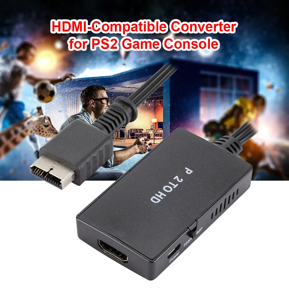 HDMI-совместимый конвертер HD аудио кабель сплиттер для PS2 игровой консоли адаптер