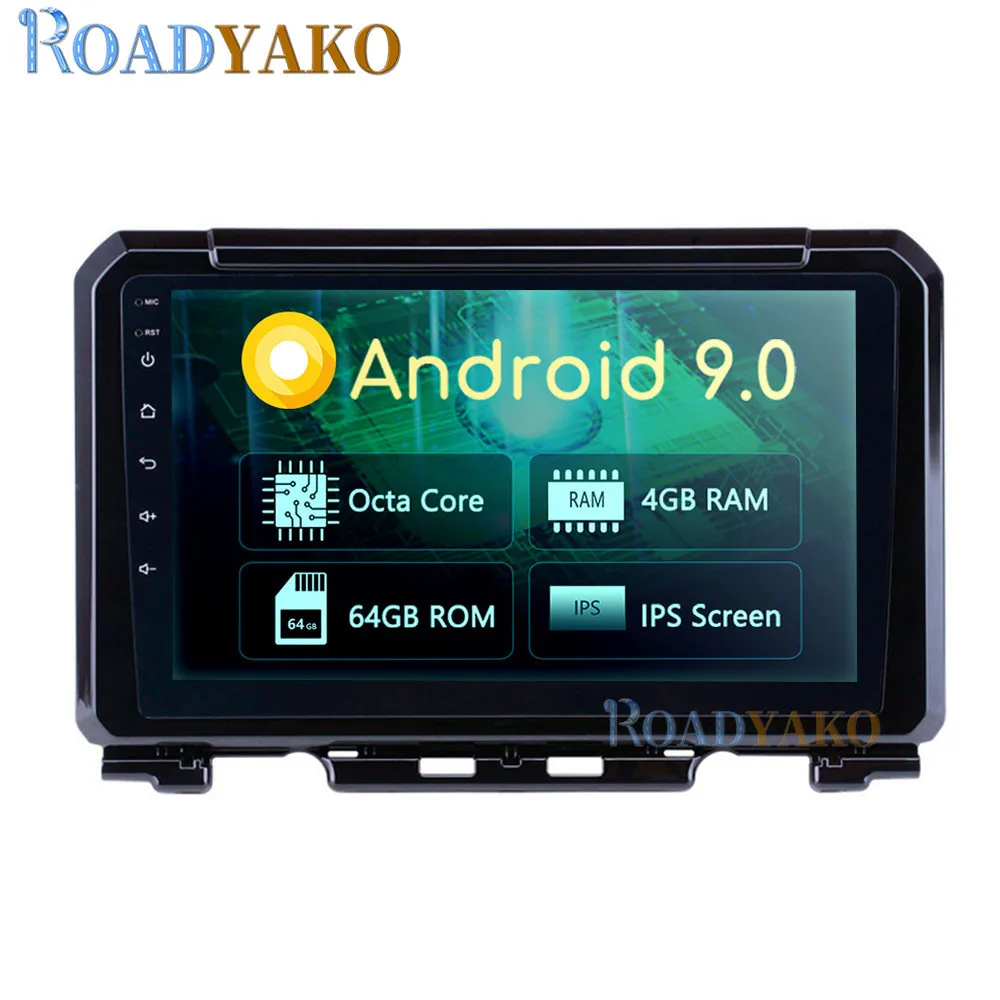 

Автомобильный мультимедийный видеопроигрыватель 9 дюймов, Android, для SUZUKI Jimny 2017-2019, стерео, автомобильный радиоприемник, GPS, 2 Din, Авторадио