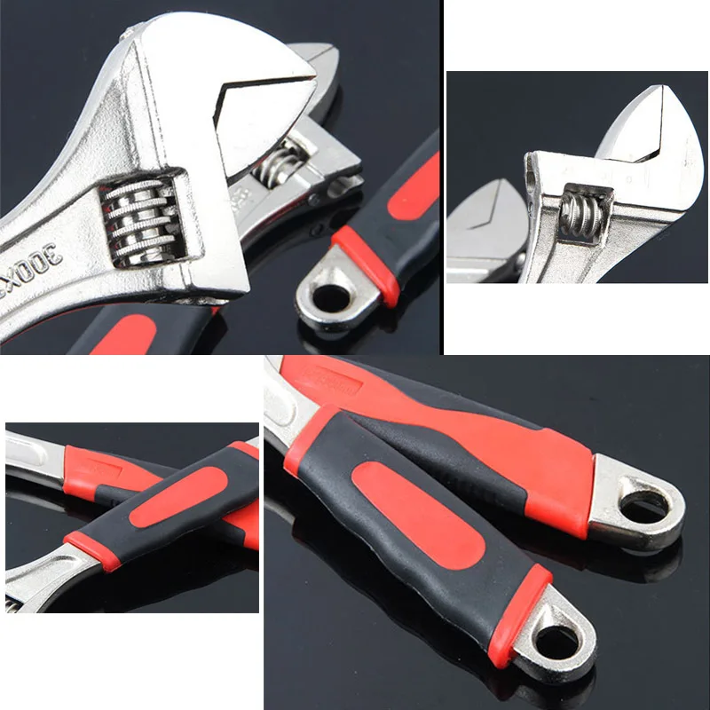 Adjustable Wrench Chromium Vanadium Steel Universal Spanner Mini Nut Key Snap Grip Repair Hand Tools | Инструменты