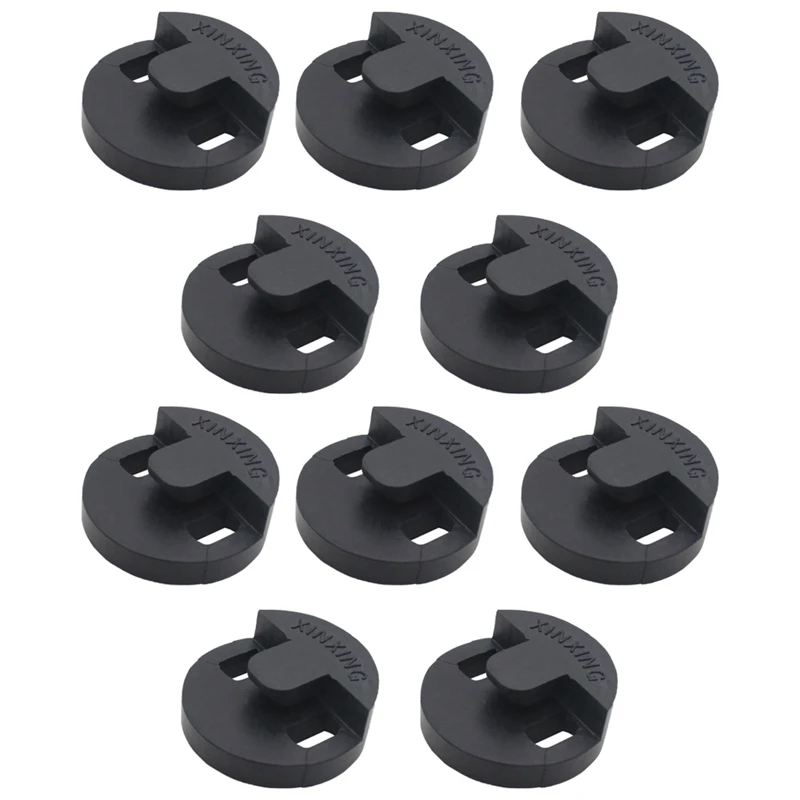 

10Pcs Cello Mute Black Round Rubber Musical Instrument Accessories