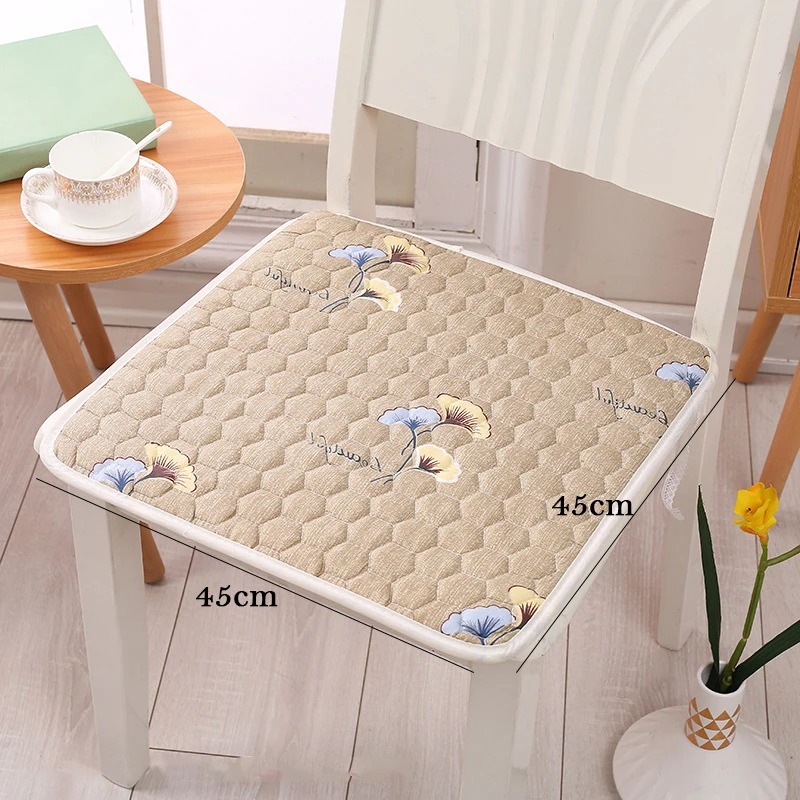 Квадратная подушка на стул 45*45 см Нескользящая сиденье мягкая хлопковая для