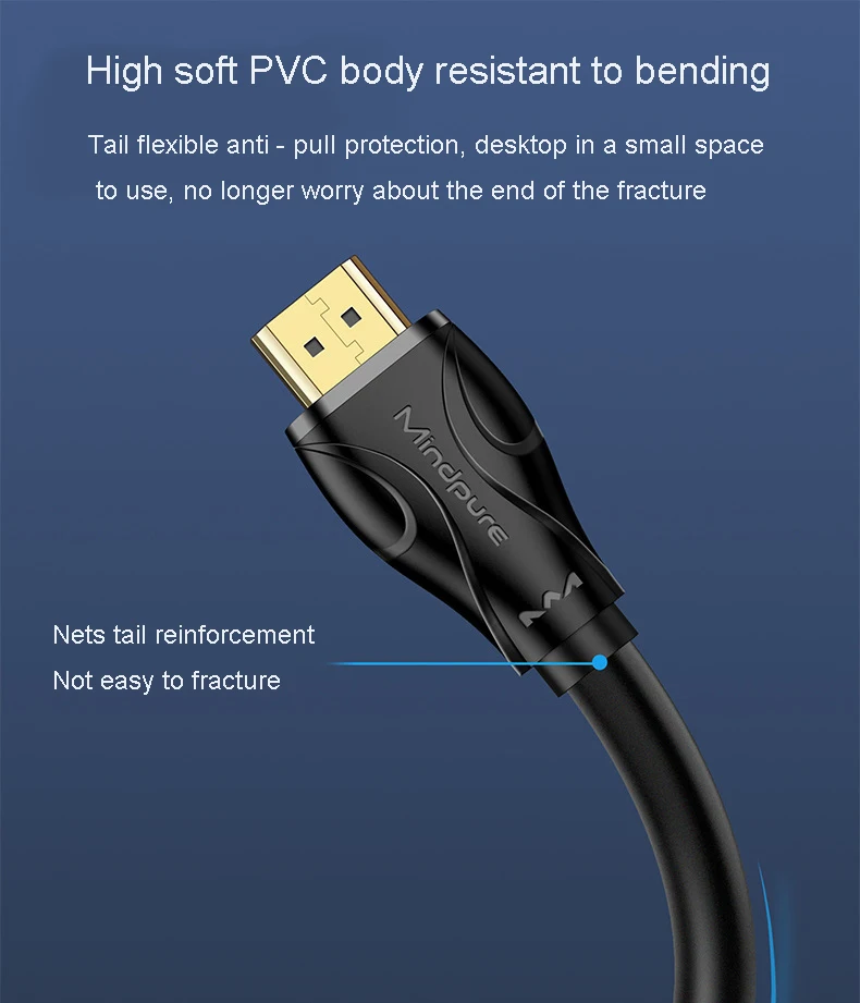 HDMI кабель 4k Аудио экстрактор hdmi к hdmi переключатель разветвитель hdmi 4k Кабель hdmi 2,0 1 м 1,5 м 2 м 3 м 5 м 8 м 10 м 12 м 15 м 20 м