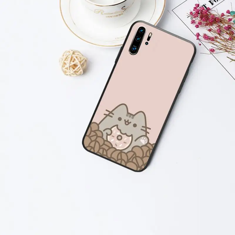 

Pusheen Cute Cartoon Cat Phone Case for huawei p20 p30 p40 pro mate 10 20 30 pro lite p smart y7 2019 plus nova 3I cases cover