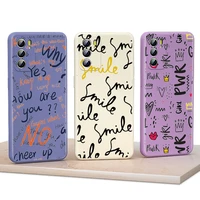 minimalist art for huawei nova 6se 7i 6se 6 5i 5 5t 5z 8 8i 8se 7se 7 pro 4e 4 3i 3 liquid silicone soft phone case